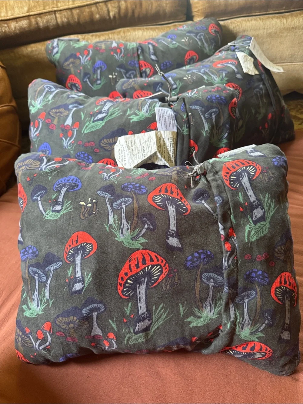Thermarest pillow compact camping Fun Guy mushrooms medium NEW NWOT